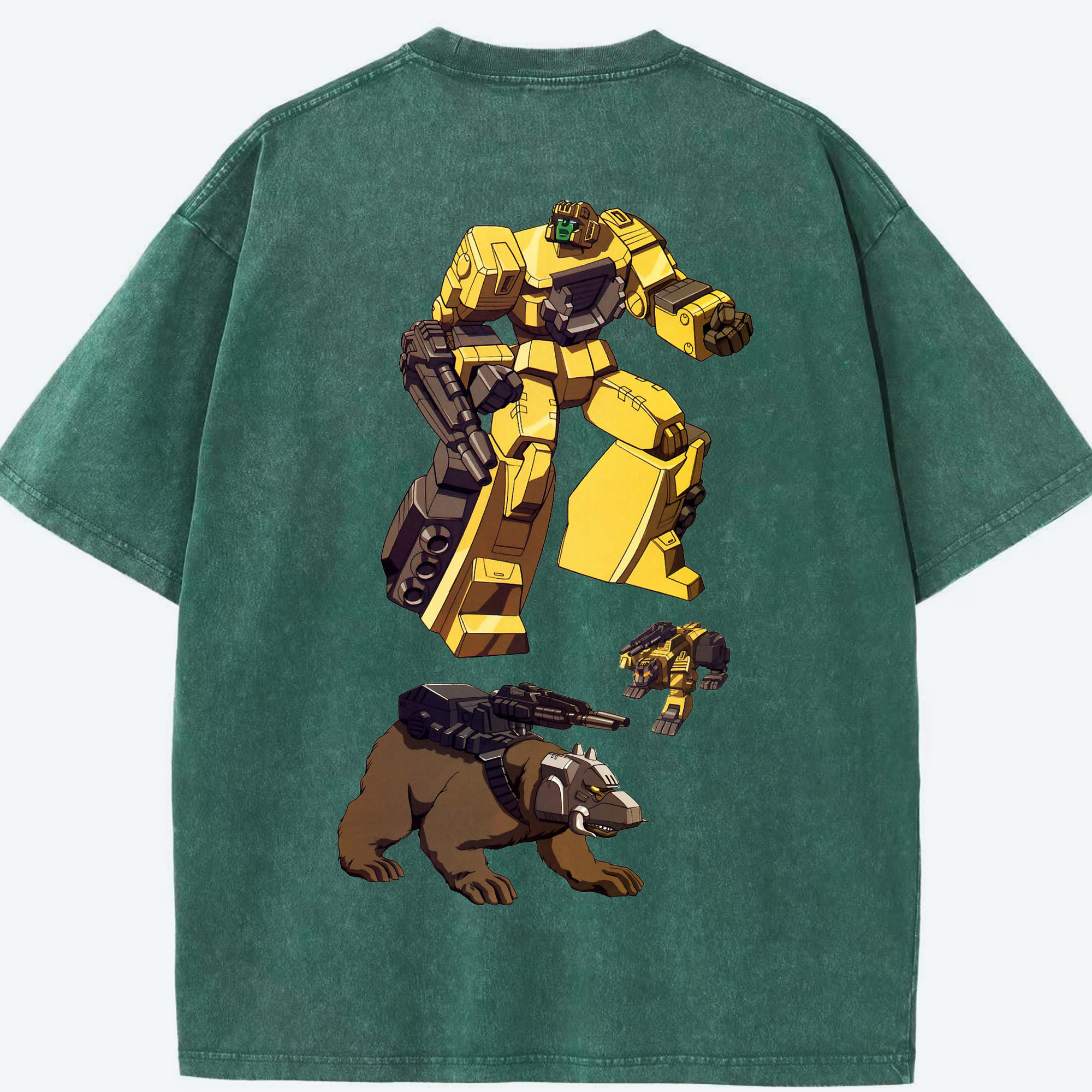 （画像用）  綿100% ヴィンテージ風 半袖Tシャツ（背面プリント）